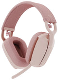Logitech Zone Vibe 100 Wireless Bluetooth Stereo Headset Pink