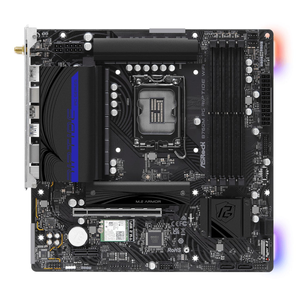 ASRock B760M PG Riptide Wi-Fi Intel LGA1700 Micro-ATX Motherboard-1