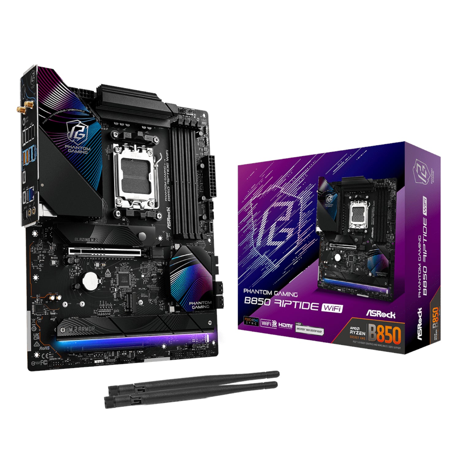 https://www.syntech.co.za/wp-content/uploads/2025/05/B850-RIPTIDEWIFI_ASROCK-B850-RIPTIDE-WIFI-AM5-ATX-4X-DDR5_wr_01.jpg | https://www.syntech.co.za/wp-content/uploads/2025/05/B850-RIPTIDEWIFI_ASROCK-B850-RIPTIDE-WIFI-AM5-ATX-4X-DDR5_wr_02.jpg | https://www.syntech.co.za/wp-content/uploads/2025/05/B850-RIPTIDEWIFI_ASROCK-B850-RIPTIDE-WIFI-AM5-ATX-4X-DDR5_wr_03.jpg | https://www.syntech.co.za/wp-content/uploads/2025/05/B850-RIPTIDEWIFI_ASROCK-B850-RIPTIDE-WIFI-AM5-ATX-4X-DDR5_wr_04.jpg | https://www.syntech.