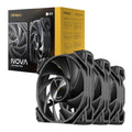 Antec NOVA 120 PWM Fan 3 Pack with Speed Controller - Black-0