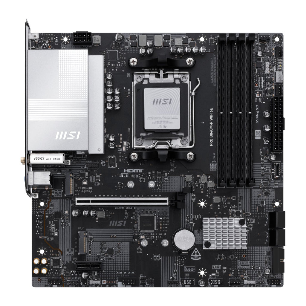 MSI PRO B840M-P Wi-Fi 6E AMD AM5 MATX Gaming Motherboard-1