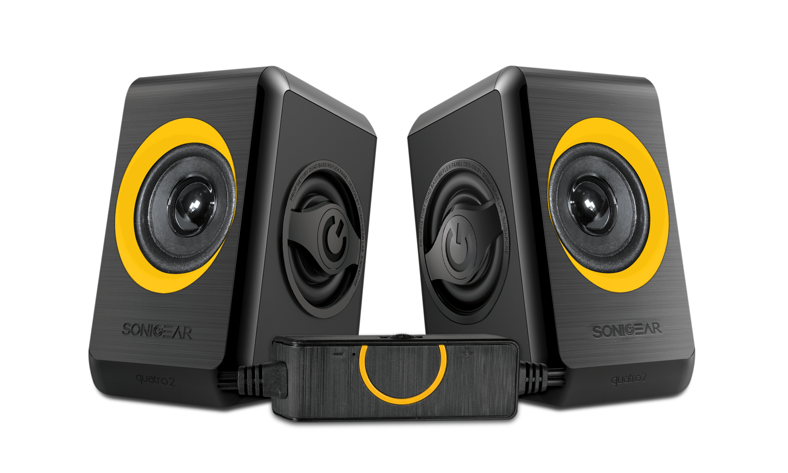 SonicGear Quatro 2 2.0 Speaker System - Orange