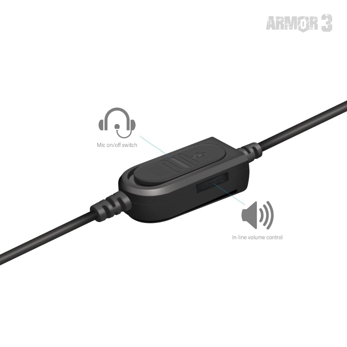 Armor3 SoundTac Universal Gaming Headset - Black